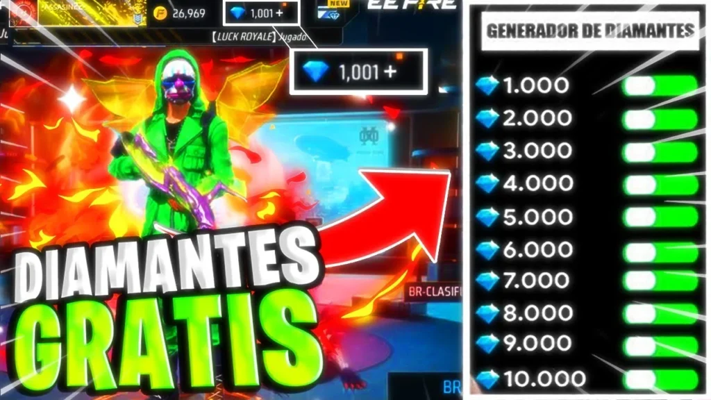 diamantes en free fire 2023